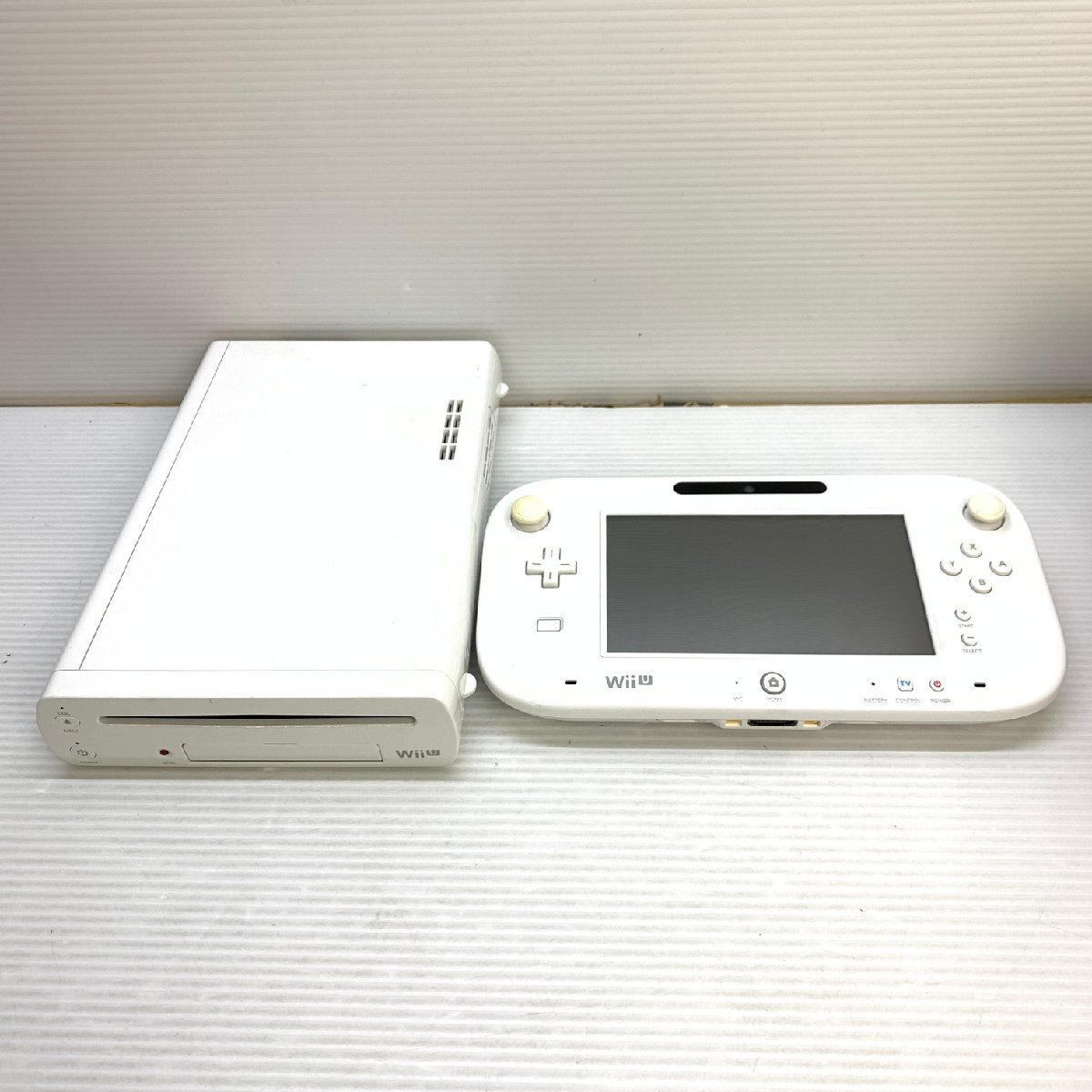 MIN【現状渡し品】 MSMG 任天堂 Nintendo Wii U マリオカート8セット 32GB shiro ゲーム機 マリカー 〈34-231120-SS-2-MIN〉_画像3