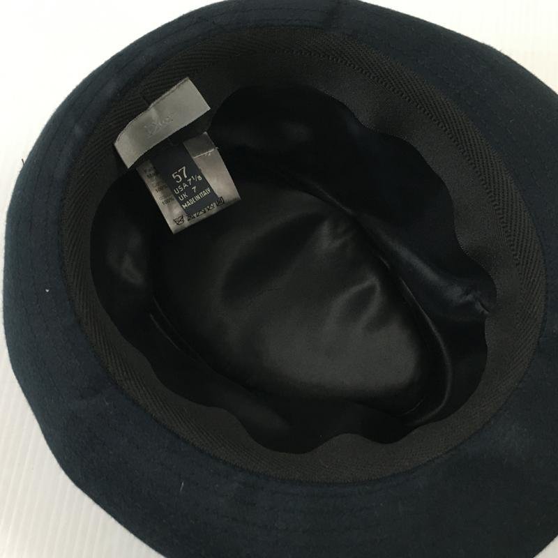 TEI【中古品】 DIOR 03AW WOOL HAT ネイビー サイズ57 ディオール ハット メンズ レディース 帽子 〈183-231109-YO-31-TEI〉_画像6