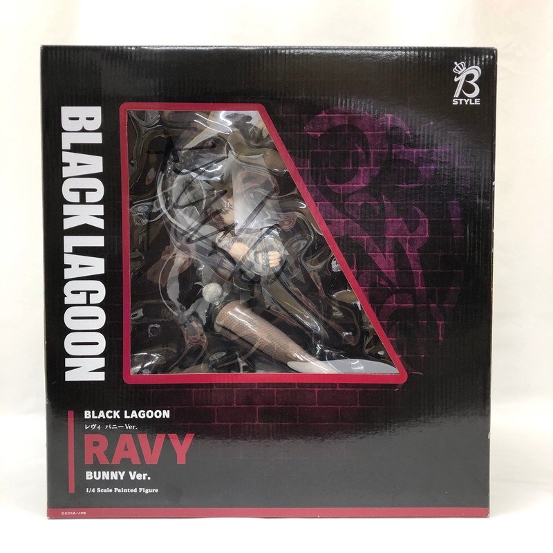 OTO 【未使用品】 BLACK LAGOON レヴィ 網タイツ バニー サイン入り Ver. 1/4スケール フィギュア RAVY BUNNY 〈53-231117-TR-7-OTO〉_画像1