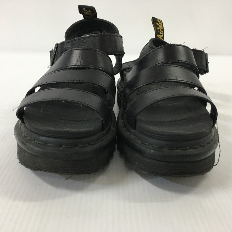 TEI[ present condition delivery goods ] DR.MARTENS SK01U leather sandals black UK6 Martin Dr. Martens lady's (165-231119-MK-3-TEI)