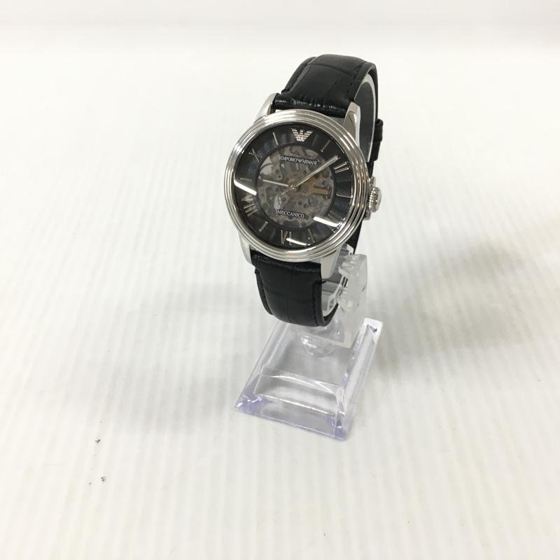 TEI【中古品】 EMPORIO ARMANI ＡＲ4669 自動巻き 時計 メンズ アルマーニ 〈197-231130-AT-2-TEI〉