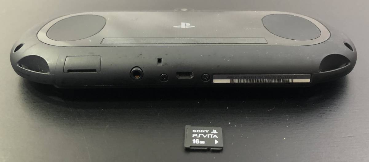 49W 1円～ 初期化済 PS Vita PCH-2000 ブラック 本体 16GBメモリーカード SONY_画像9