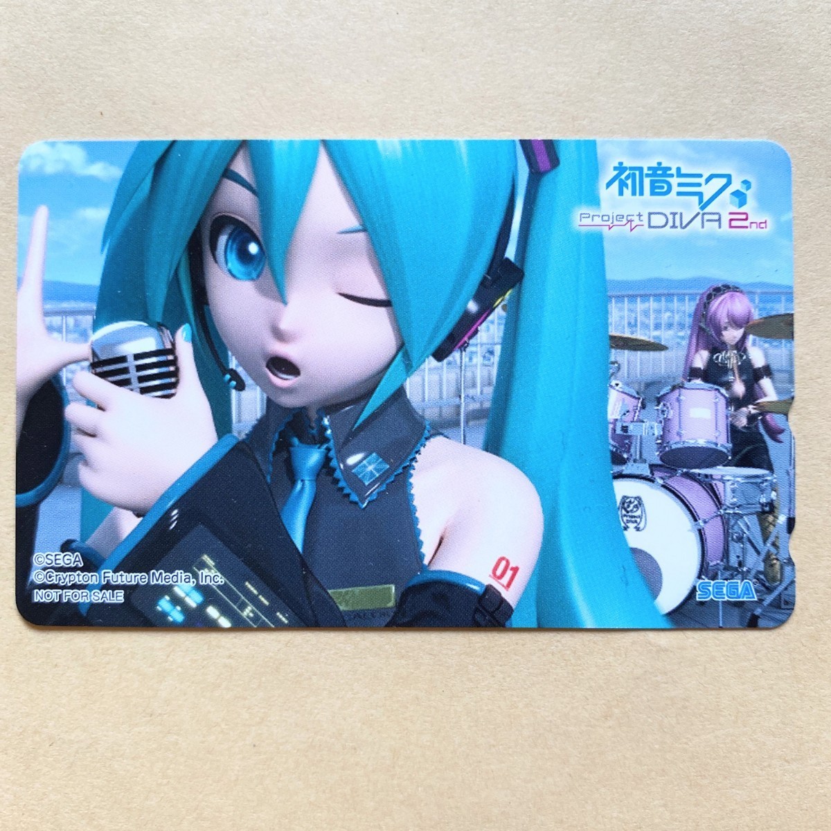 【未使用】 テレカ 50度 初音ミク Project DIVA 2nd　 非売品_画像1