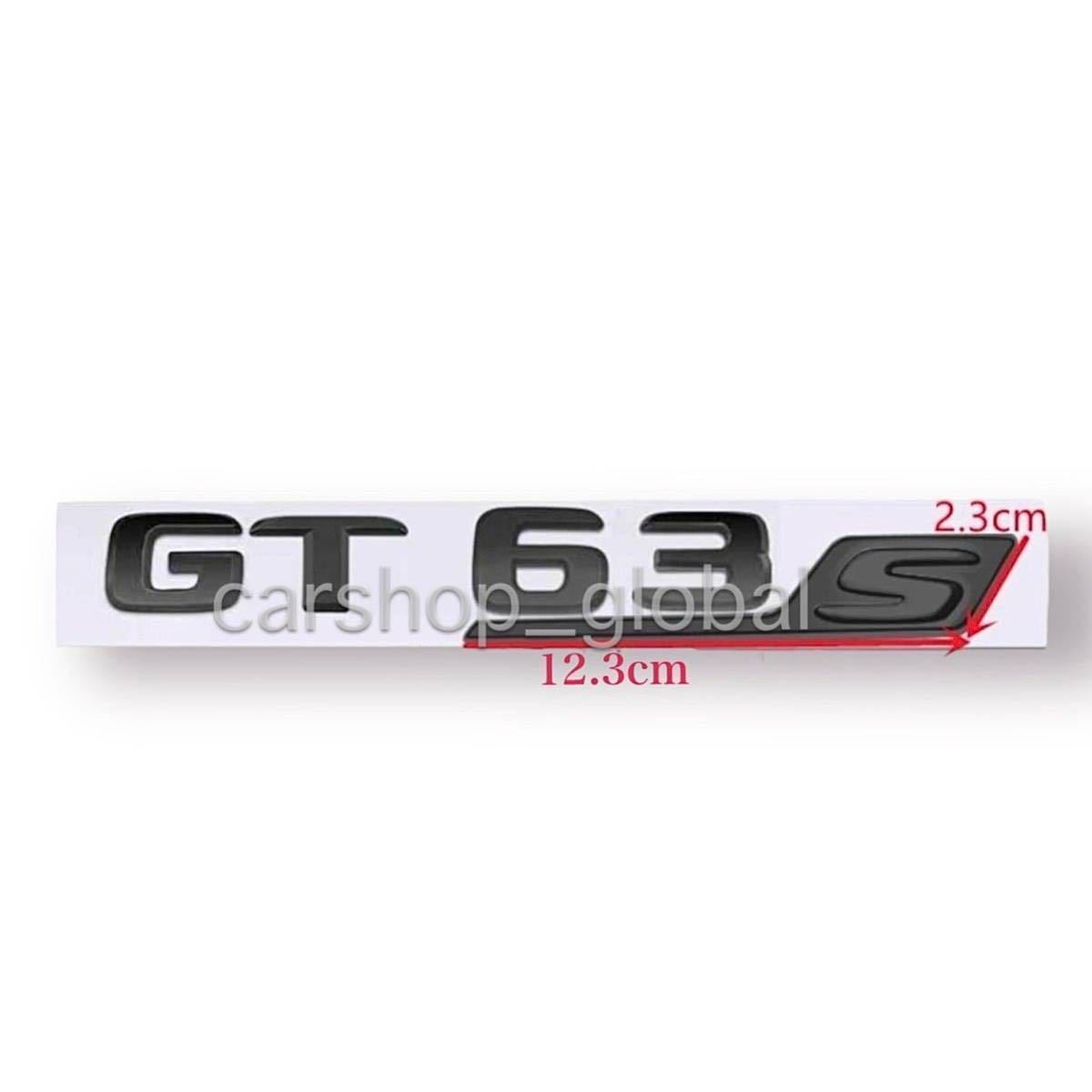 メルセデスベンツ AMG GT 4ドアクーペクラス GT63s リア トランクエンブレム グロスブラック×レッド ステッカー X290 63s/53/43等_画像3