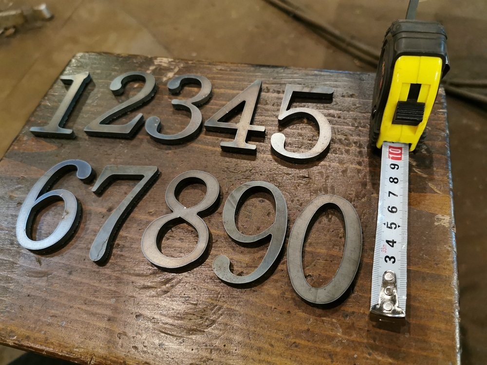 [ little rust equipped sale ②] welding for iron character parts H65mm/ thickness 3.2mm4.5mm burr (do Roth ) equipped (1 character. in the price .) alphabet figure 