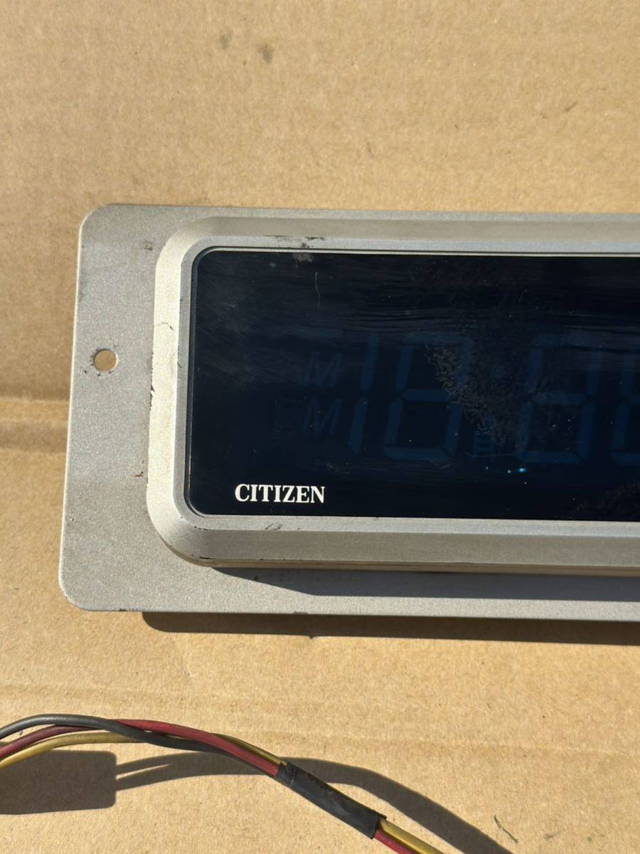 シチズン CITIZEN 蛍光表示管式水晶時計 24V デジタル時計 当時物 デコトラ バス サロンバス 希少 観光バス_画像3