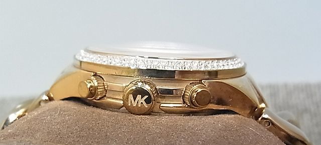 【NG300】MICHAEL KORS マイケルコース 腕時計 レディース チェーンブレスレットウォッチ MK-3247 ピンクゴールド 日常生活防水 電池式_画像6