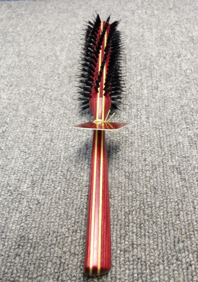 [YU361] unused HONGO ho ngo Pro feshonaru hair brush roll brush woody roll W-608-L wooden . beauty . beauty apparatus 