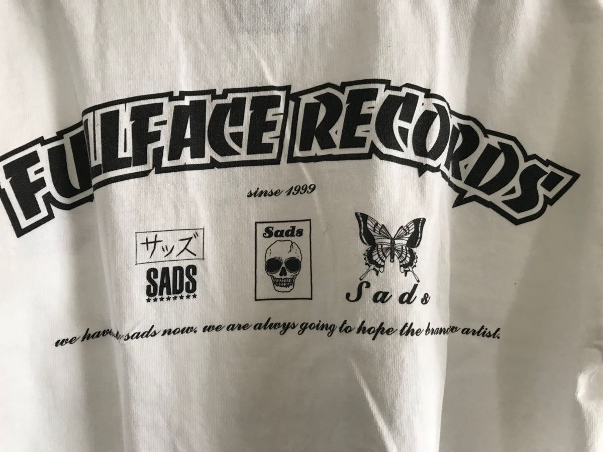 SADS サッズ　ライブTシャツ　フルフェイスレコード　白　ほぼ未使用
