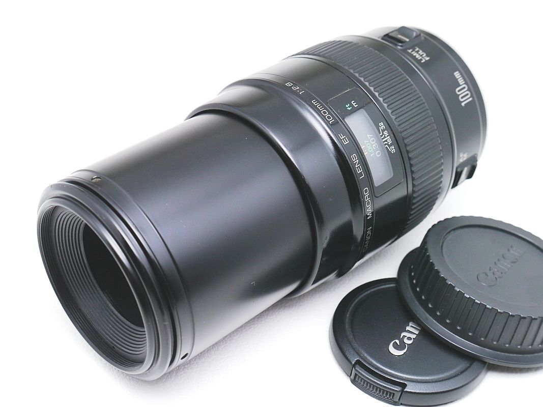試写あり【実用良品】 Canon キャノン EF 100mm F2.8 MACRO 本格マクロ 35mm フルサイズ_画像3