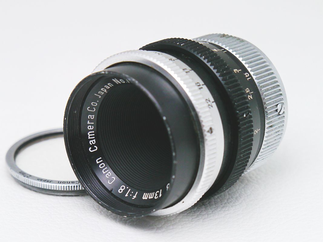  present condition [ rare sphere ]sine lens Canon C-8 13mm F1.8 8mm camera lens silver salt film Q10 bellami hd-1