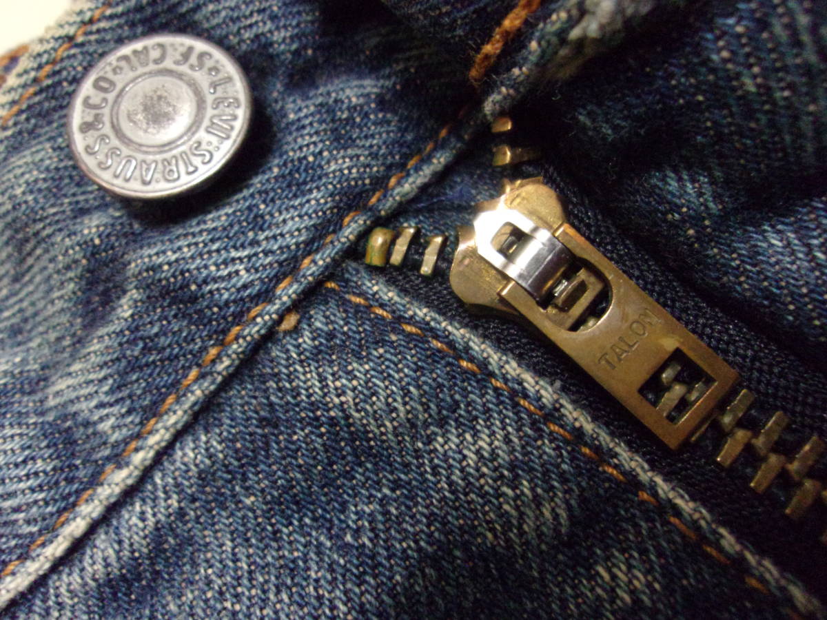 90s LEVI'S 502 デニムパンツ W32 (80cm位) 90年代 リーバイス For over 140 years xx ビッグE BIG-E 赤耳 セルビッジ Vintage 復刻 Gパン_画像7