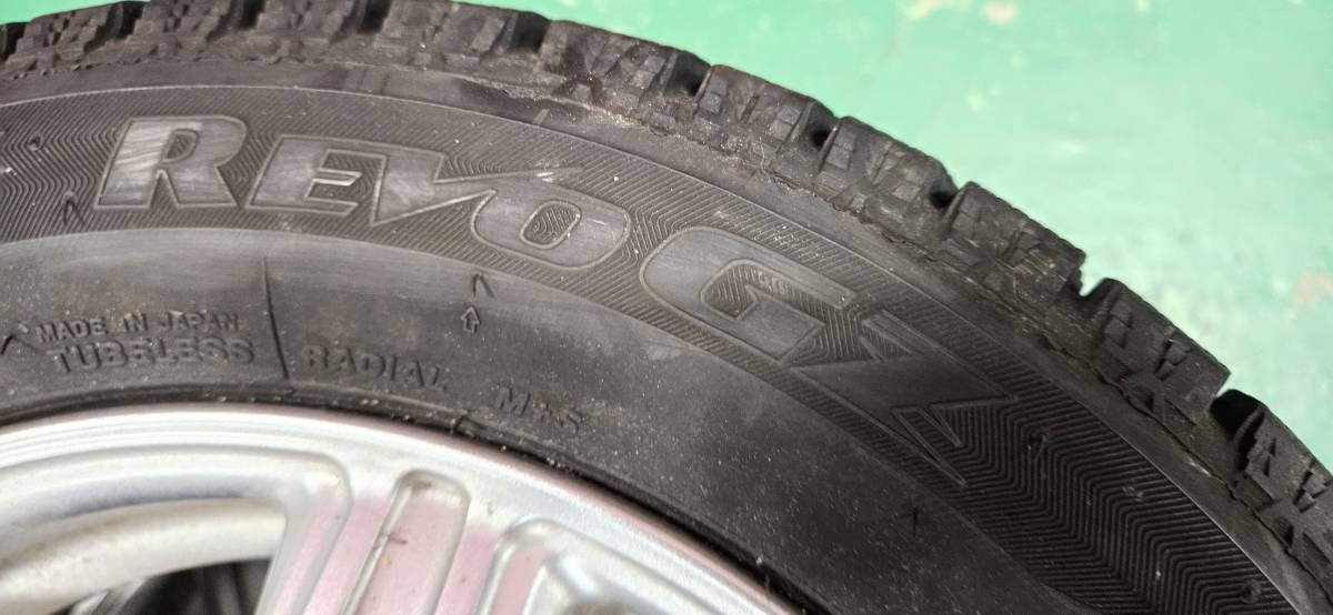 1円～☆冬用☆アルミ☆155/65R13 73Q☆BS ブリザックREVOGZ☆バリ溝 4本セット☆_画像8