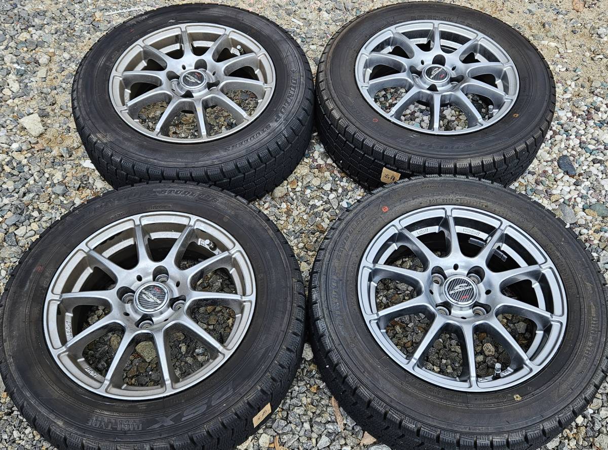 1円～☆冬用☆A-TECH AW☆175/65R14 82Q☆ダンロップ DSX☆9.9分山 イボ有☆4本セット☆_画像1