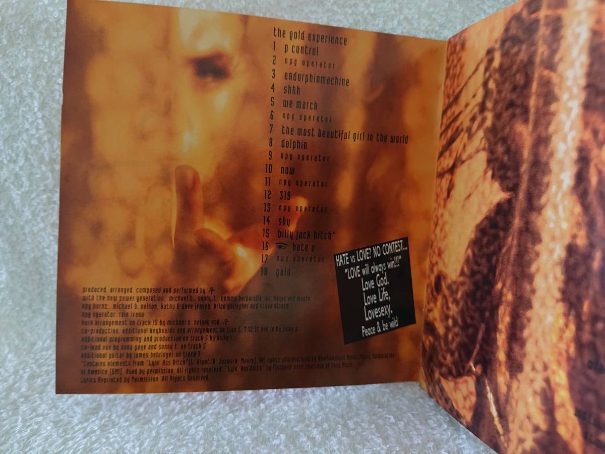 【中古国内盤】プリンス/ゴールド・エクスペリエンス　PRINCE/THE GOLD EXPERIENCE　エンドルフィンマシン　ENDORPHINMACHINE_画像3