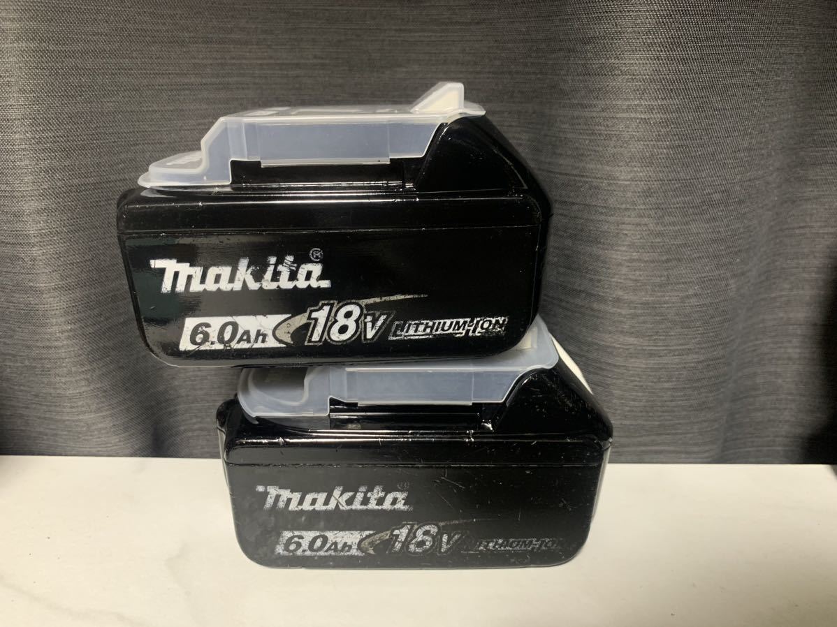 2個 マキタ Makita 純正 Li-ion バッテリー BL1860B 6.0Ah 18V 雪マーク # BL1830 BL1840 BL1850 BL1460 BL1860 BL1460B 1 検索ワード 美品_画像1