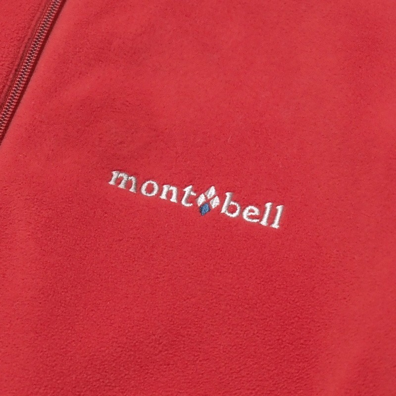 TG6337◇mont-bell/モンベル メンズL #1104987/シャミース ライニングジャケット ＋ #1105469/O.D.パンツ レッド/ネイビー系_画像6