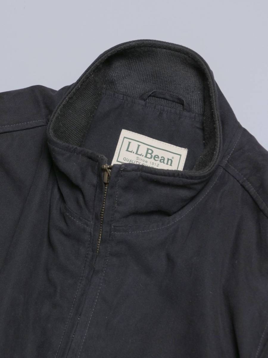 TG6703//*L.L.ビーン/L.L.Bean*メンズXL/中綿シンサレート/ジップアップブルゾン/スイングトップ/フェイクスエードジャケット/黒/ブラック_画像3