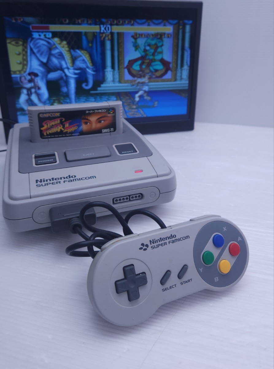 Nintendo 任天堂 スーパーファミコン SUPER FAMICOM SHVC-001 1台コントローラー 美品/動作品(1)