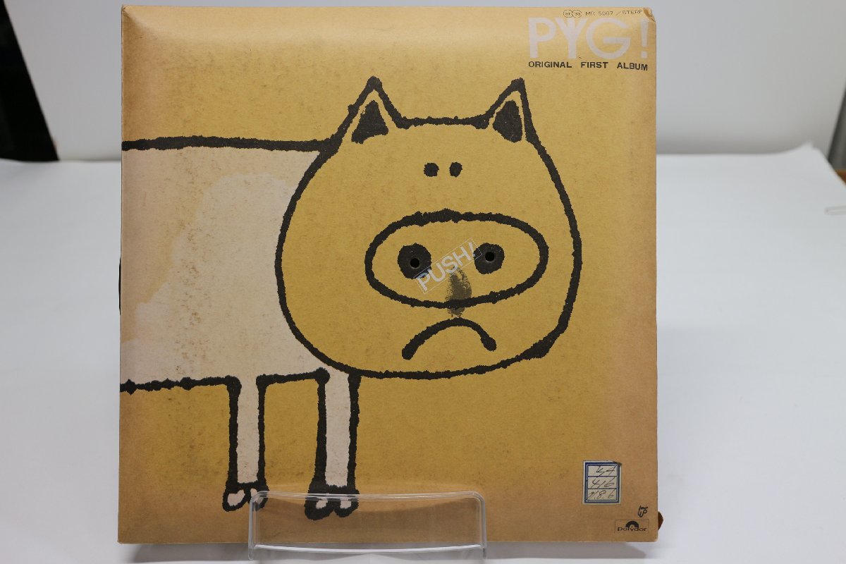 [TK3014LP] LP PYG ! original first album 特殊ジャケ 状態並み上 歌詞カード 盤面まずまず良好 音質良好 沢田研二 萩原健一 他 レア！_画像1