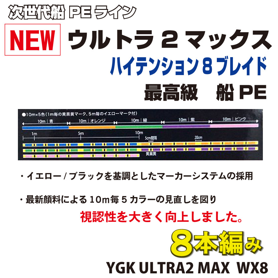 1/31まで　初売りセール 特価 限定 1組　4号 ウルトラ2 MAX 　1200ｍ　YGK よつあみ PEライン　8本編み　 Made in Japan 送料無料 (fu_画像3