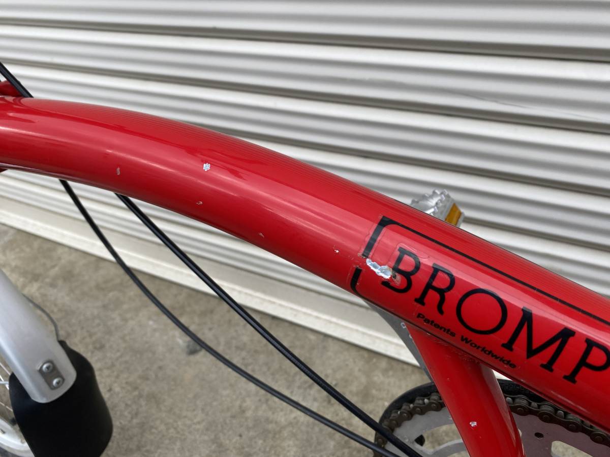 ブロンプトン BROMPTON 内装3S 16インチ レッド/ブラック 折りたたみ ミニベロ 小径車 中古_画像7