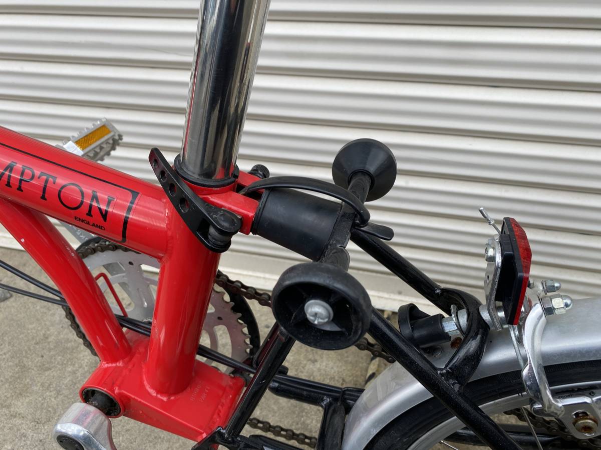 ブロンプトン BROMPTON 内装3S 16インチ レッド/ブラック 折りたたみ ミニベロ 小径車 中古_画像8