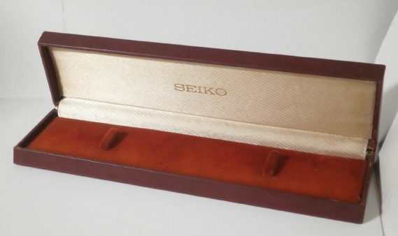 70s 80s Vintage SEIKO 腕時計 ケース 赤 レッド メンズ レッド セイコー 保存箱 共箱 元箱 _画像1