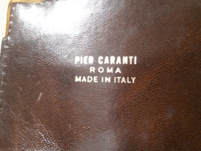 イタリア製 PIER CARANTI ROMA レザー ペンケース ブラウン Made in Italy ピエール・カランティ 筆箱 筆入れ 万年筆 ボールペン 高級_画像8
