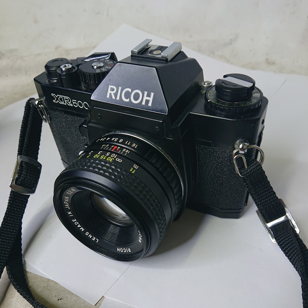 現状品 RICOH リコー XR500 フィルムカメラ 一眼レフ 50㎜f2 ケース