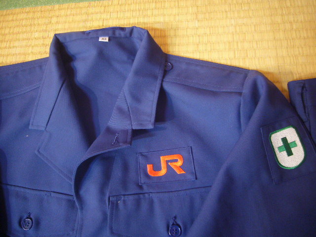 JR九州　紺　保線　作業着　上着・ズボン　A３・Y３サイズ　新品_画像2