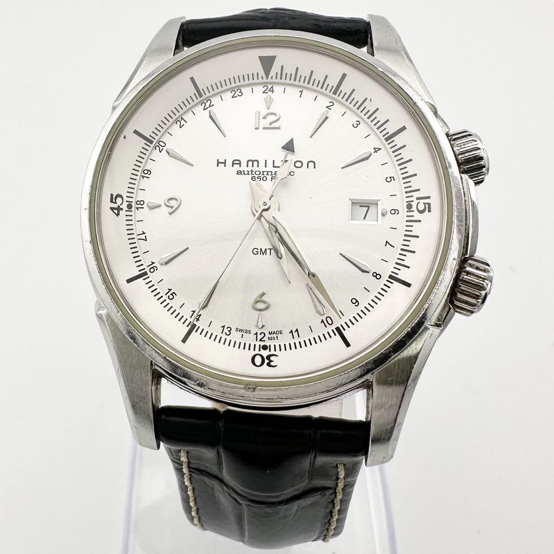  状態良好品　HAMILTON ハミルトン JAZZ MASTER ジャズマスター GMT H326250 自動巻き メンズ　腕時計_画像1