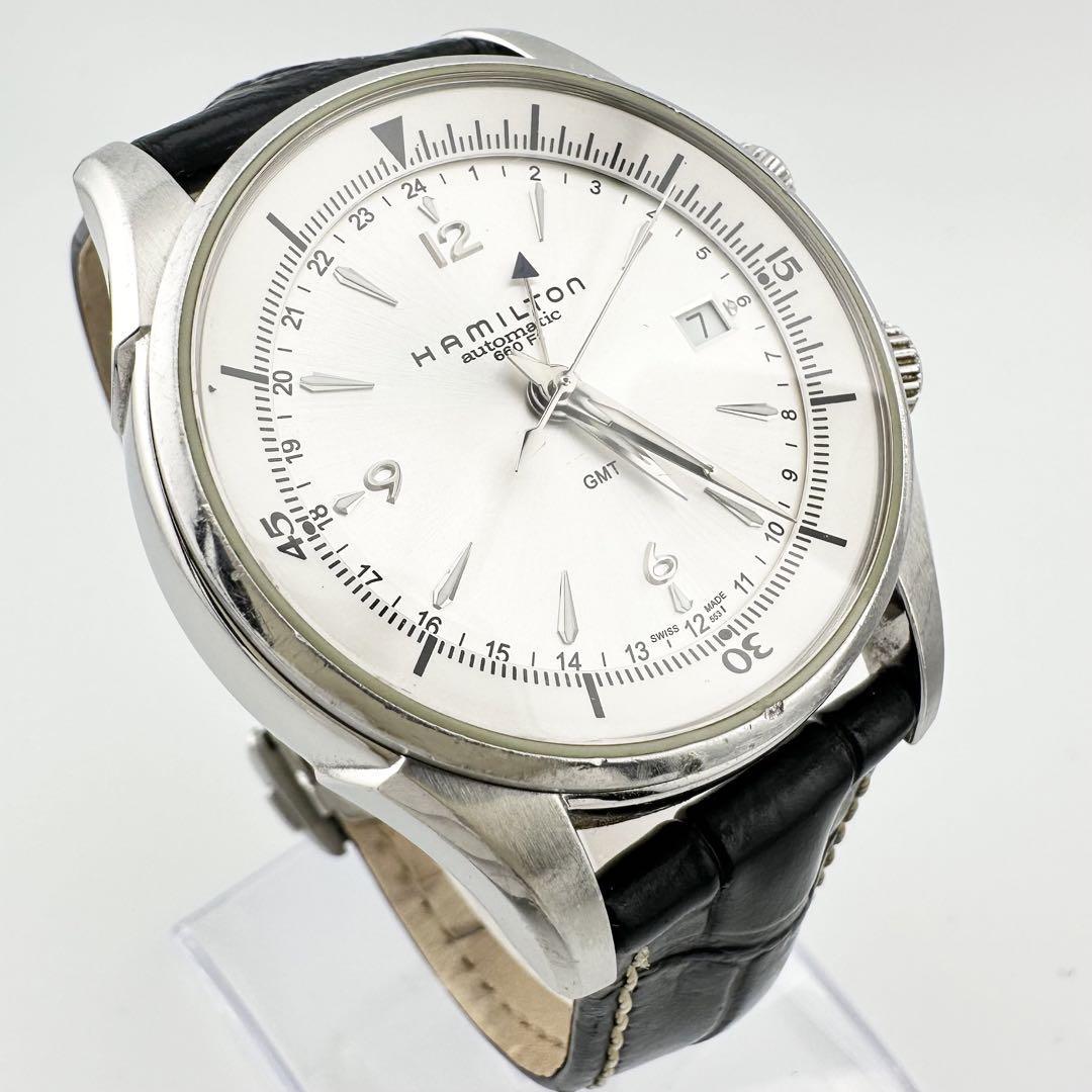  状態良好品　HAMILTON ハミルトン JAZZ MASTER ジャズマスター GMT H326250 自動巻き メンズ　腕時計_画像2