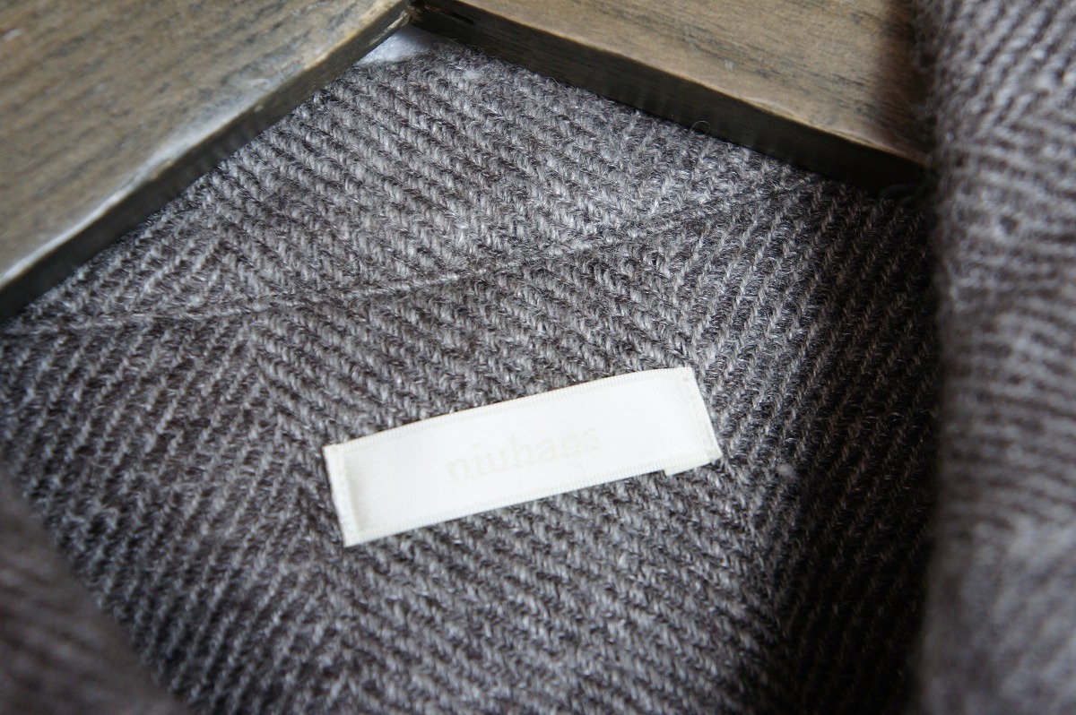 新品 19AW niuhans ニュアンス SH106 オープンカラー 長袖 シャツ ジャケット 日本製 801N■K2_画像3