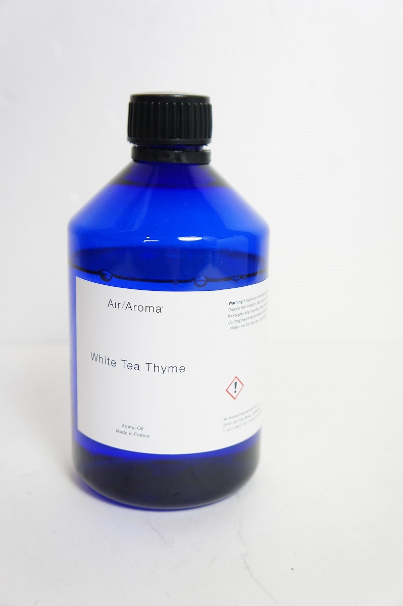 Air Aroma エアアロマ White Tea Thyme ホワイト ティー タイム Aroma Oil アロマ オイル 450ml 8/10 残量多め 1102N_画像1