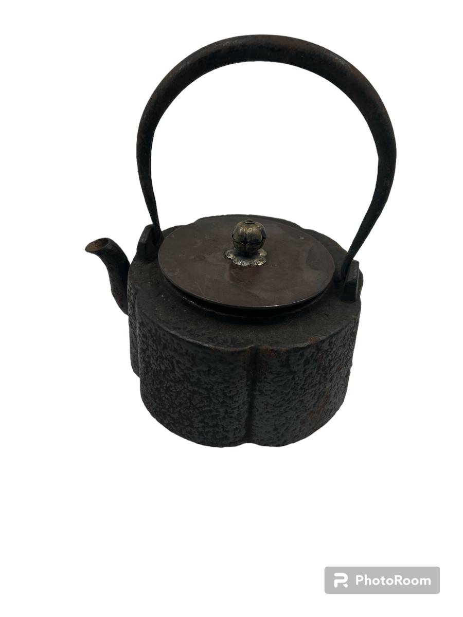 有名なブランド 龍文堂 金属工芸 アンティーク 時代物 鉄瓶 茶道具