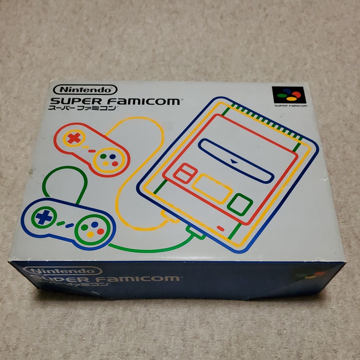 Nintendo　SFC　スーパーファミコン本体・箱・取扱説明書・コントローラー2個・ACアダプター・ステレオAVケーブルのセット