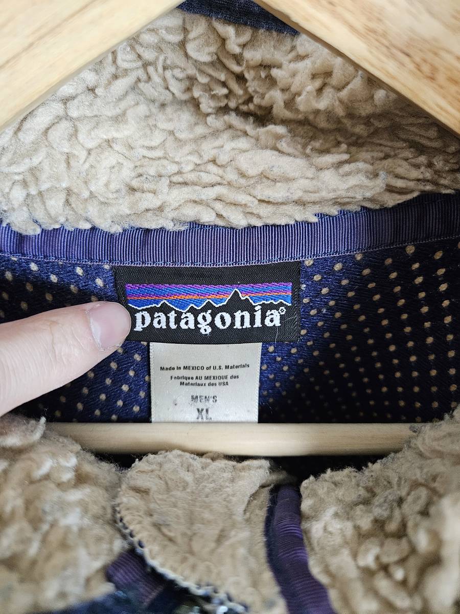 Patagonia/パタゴニア/CLASSIC RETRO CARDIGAN/クラシック レトロ カーディガン/フリースジャケット/XL/23024/05年製/ナチュラル/832_画像5