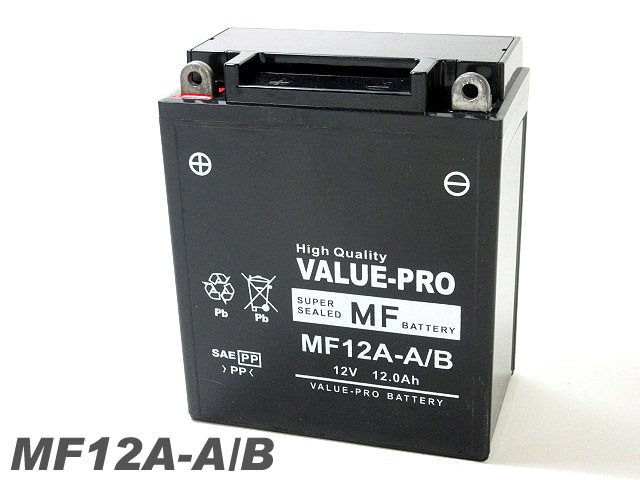 新品 充電済バッテリー MF12A-A 互換 YB12A-A FB12A-A / VF400F NV400 CB400T CB500 CB550 CBX550F ホーク CB650 V45マグナ_画像3