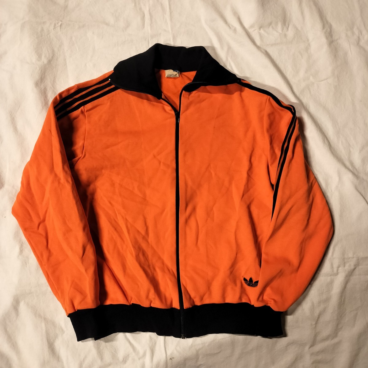 70年代 80年代 adidas トラックジャケット オレンジ系 アディダス