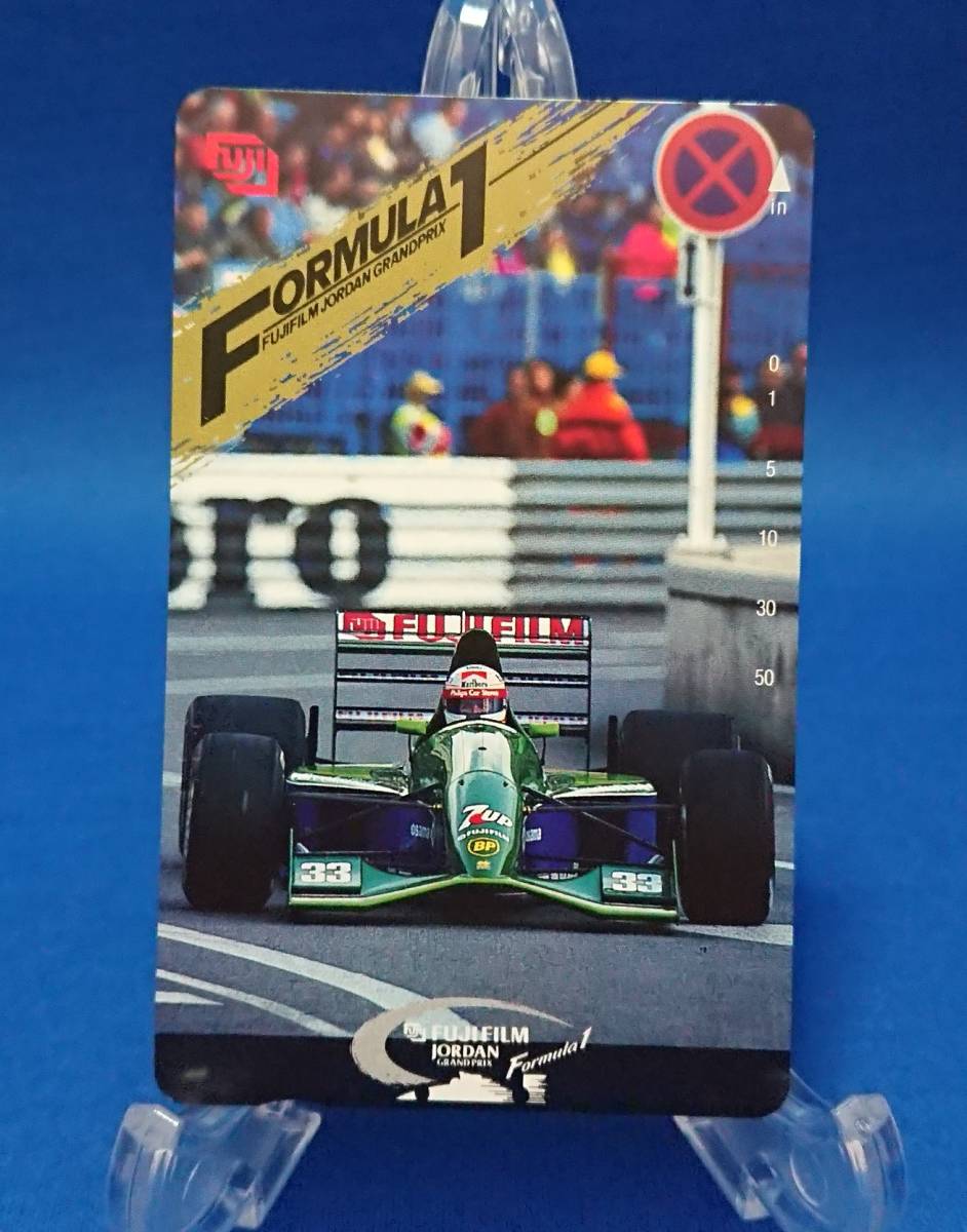 【未使用・非売品】富士フイルム FORMULA1 7upジョーダン ジョーダン191 アンドレア・デ・チェザリス 50度数_画像1