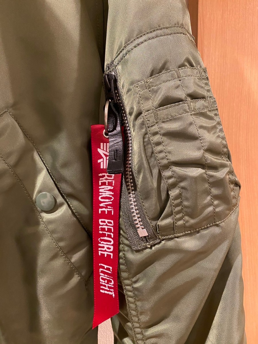 【美品】アルファインダストリーズ N-2B フライトジャケット XS カーキ ALPHA INDUSTRIES アウター ミリタリー_画像5