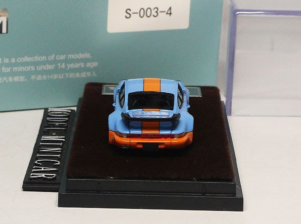 ▲超貴重な！世界限定699台！Black Bird 1/64 ポルシェ Porsche 911 930 GULF 新品_画像3