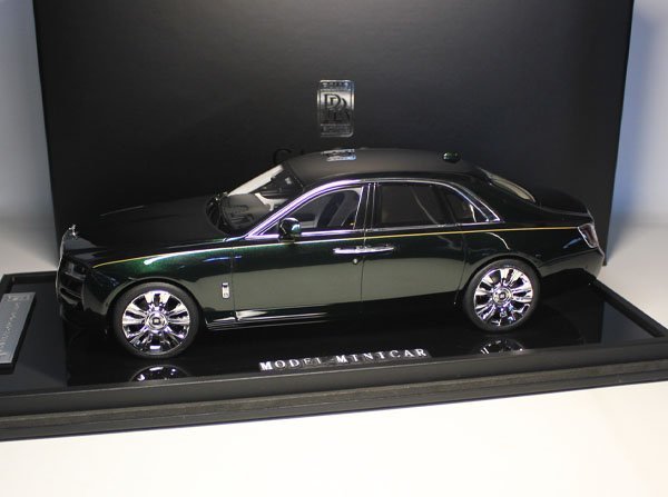 ▲最後1台！超貴重な！Dark Green！世界限定88台！RR 1/18 ロールスロイス ファンタム Rolls Royce Ghost ゴースト 新品 Resin Model
