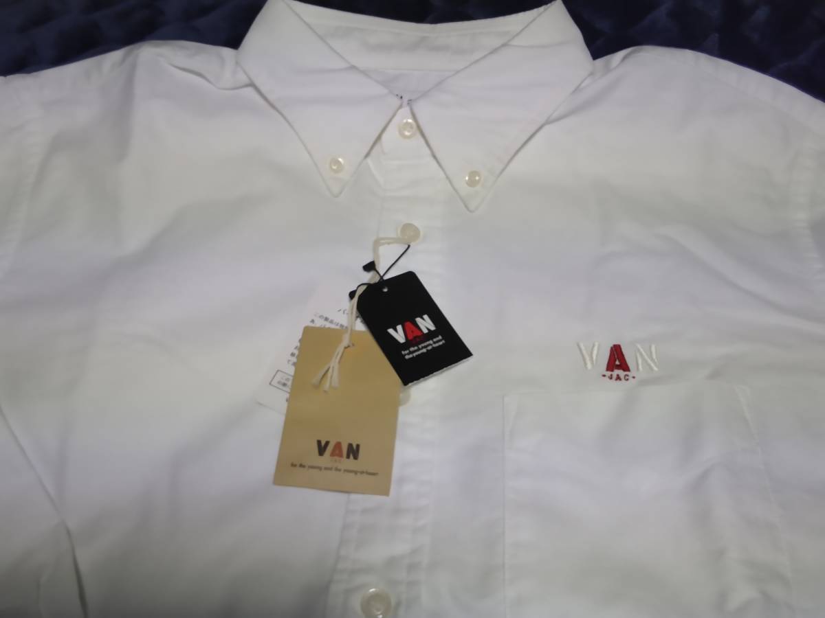 　VAN JAC 　店舗限定　長袖オックスフォード刺繍BDシャツ　ホワイト　LL 　新品未使用　　アイビー　 トラディショナル_画像5