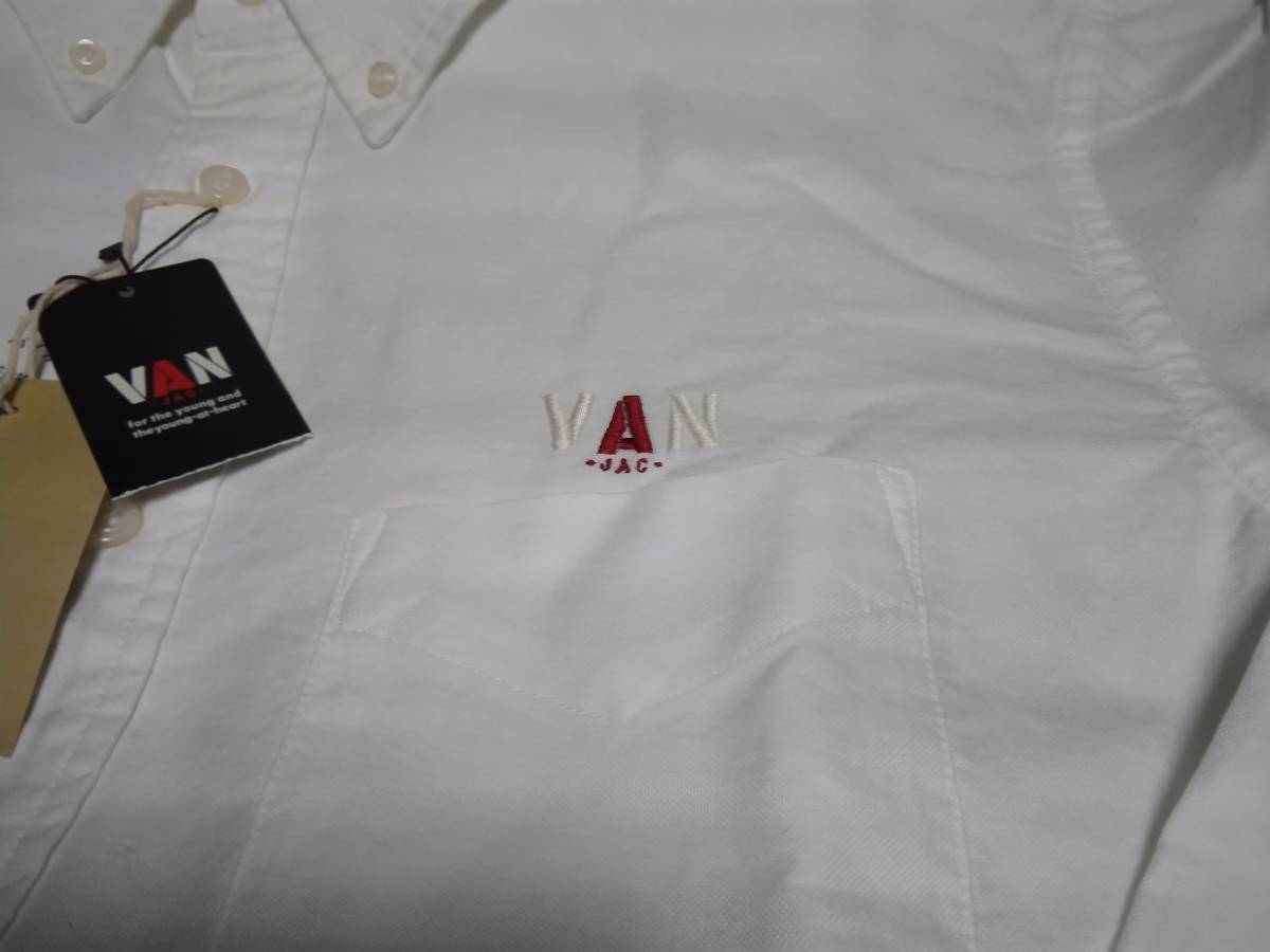 　VAN JAC 　店舗限定　長袖オックスフォード刺繍BDシャツ　ホワイト　LL 　新品未使用　　アイビー　 トラディショナル_画像6