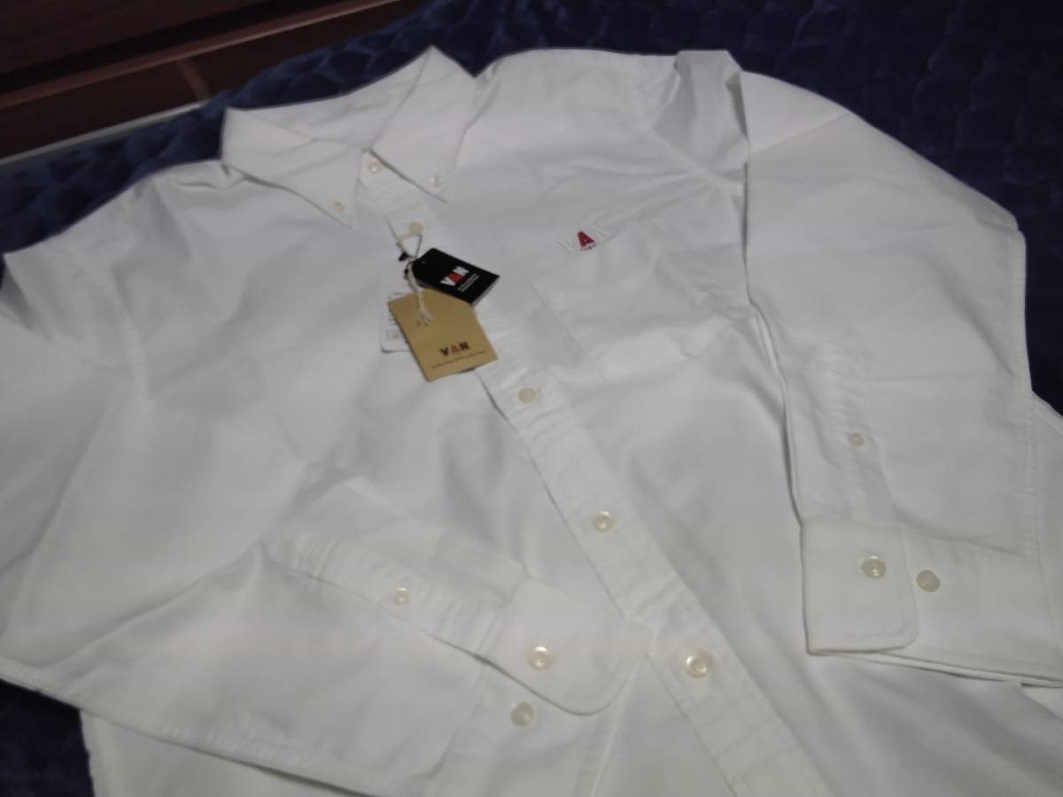 　VAN JAC 　店舗限定　長袖オックスフォード刺繍BDシャツ　ホワイト　LL 　新品未使用　　アイビー　 トラディショナル_画像7