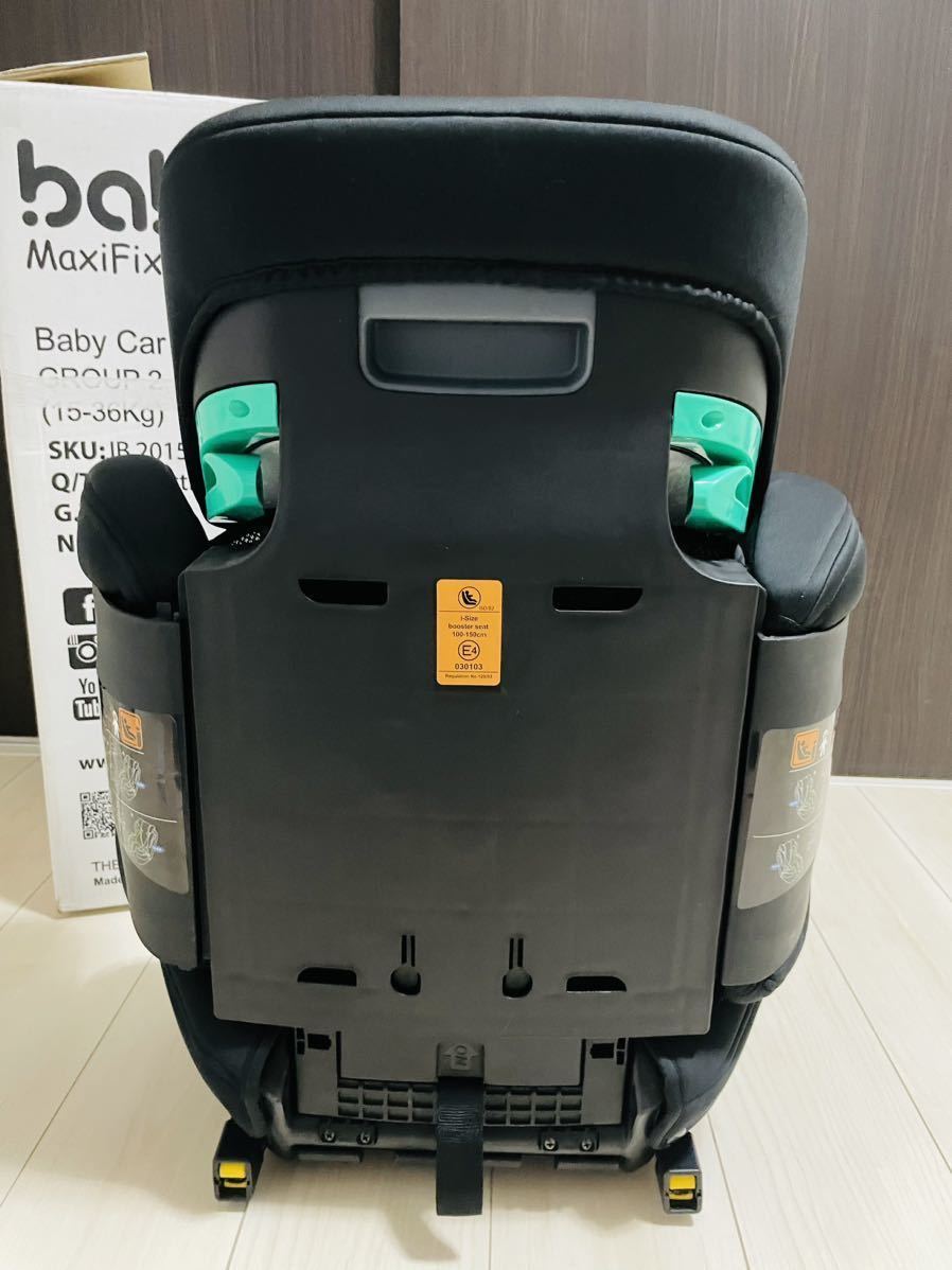 【新品同様！】 JUST baby ジュニアシート チャイルドシート Max Fit2 i-Size(E4) ISOFIX ブラック 2023_画像5