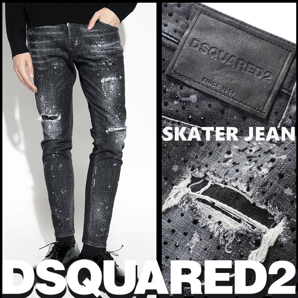 新品170 500円【DSQUARED2】ディースクエアード/22‐23AW/Black Dark