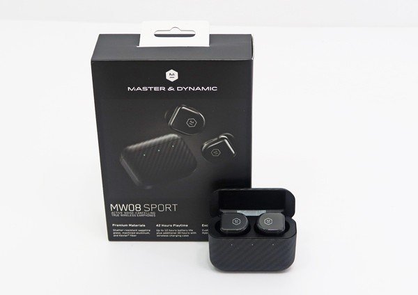 ◇美品【Master & Dynamic マスター＆ダイナミック】MW08 Sport Black Sapphire Glass イヤホン_画像1